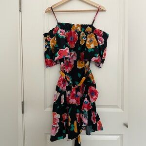 Who What Wear midi dress, floral, wrap